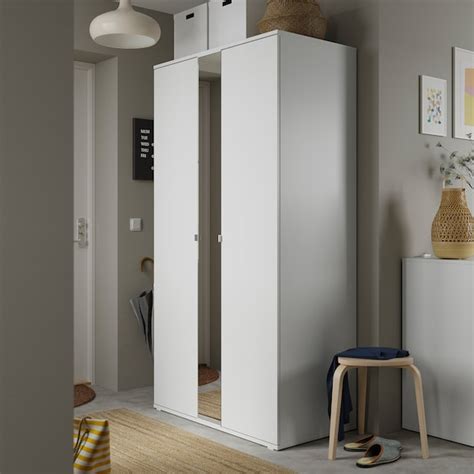 VIHALS wardrobe with 2 doors, white, 